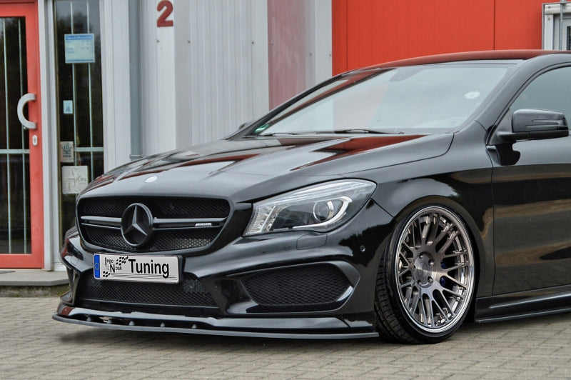 CUP Frontspoilerlippe ABS Mercedes Benz A-Klasse AMG, W176 Schwarz Glanz