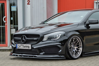CUP Frontspoilerlippe ABS Mercedes Benz A-Klasse AMG, W176 Schwarz Glanz