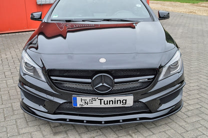 CUP Frontspoilerlippe ABS Mercedes Benz A-Klasse AMG, W176 Schwarz Glanz