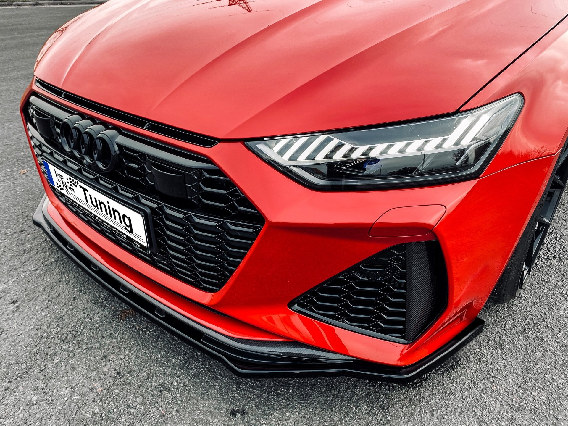 CUP Frontspoilerlippe ABS Audi RS7 Typ C8 4K ab Bj.:2019 - Carbon