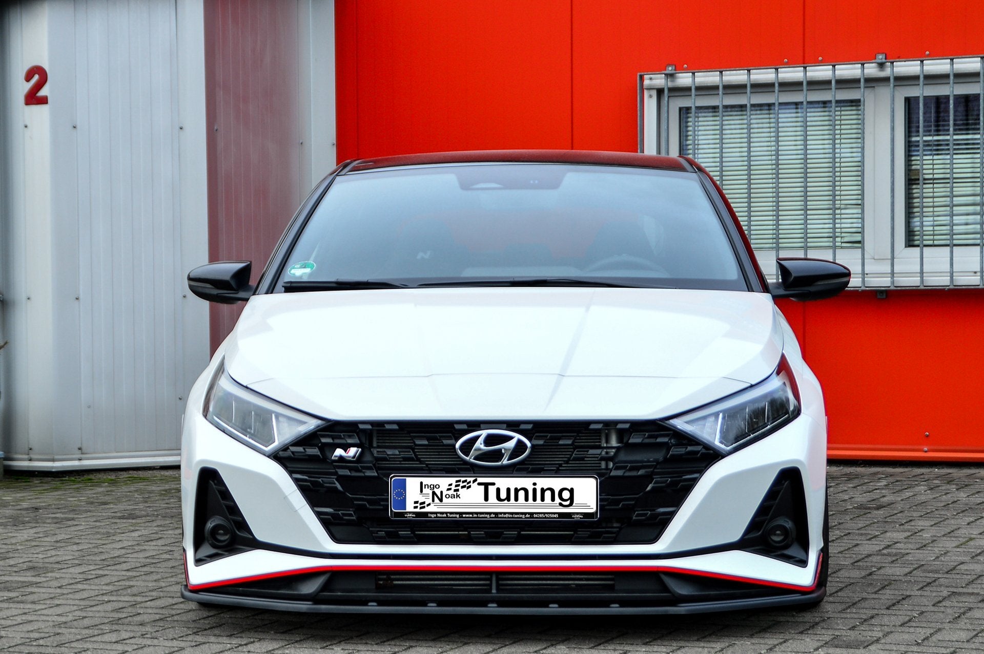 CUP Frontspoilerlippe ABS Hyundai i20N Performace BC3 Schwarz Glanz
