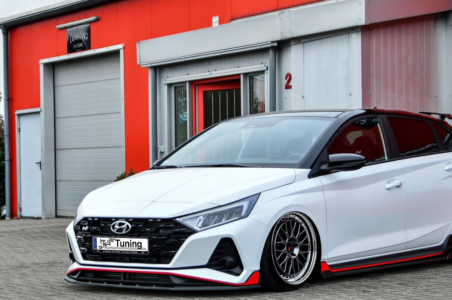 CUP Frontspoilerlippe ABS Hyundai i20N Performace BC3 Schwarz Glanz