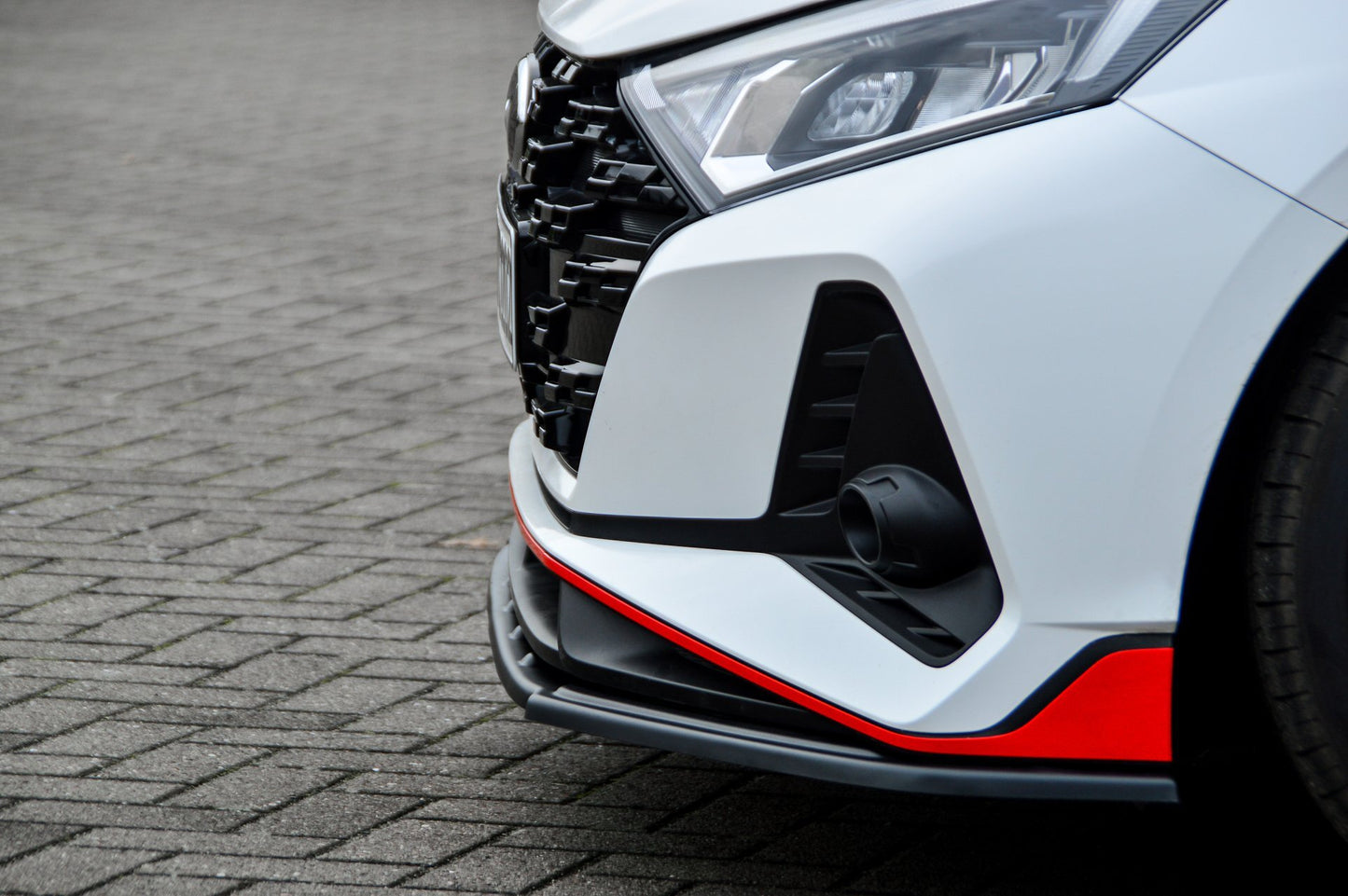 CUP Frontspoilerlippe ABS Hyundai i20N Performace BC3 Schwarz Glanz