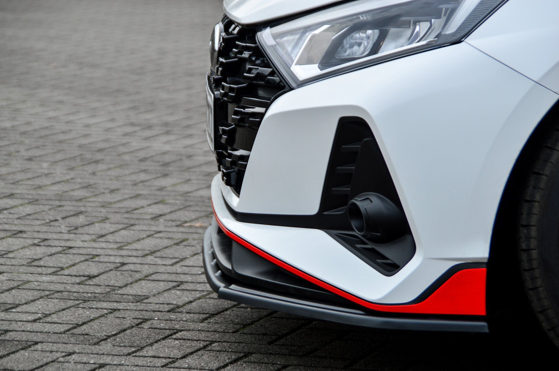 CUP Frontspoilerlippe ABS Hyundai i20N Performace BC3 Schwarz Glanz
