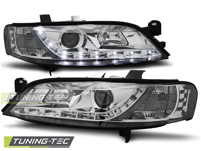Tuning-Tec LED Tagfahrlicht Scheinwerfer für Opel Vectra B 95-98 chrom