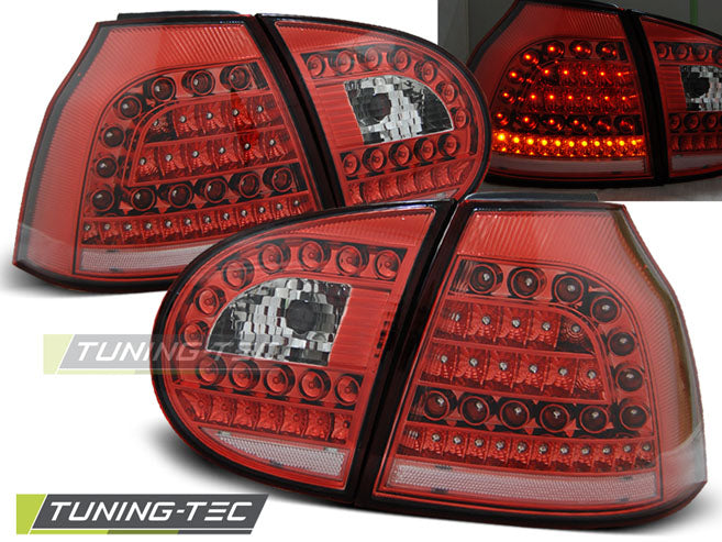 Tuning-Tec LED Rückleuchten für VW Golf 5 (V) 03-09 rot/klar