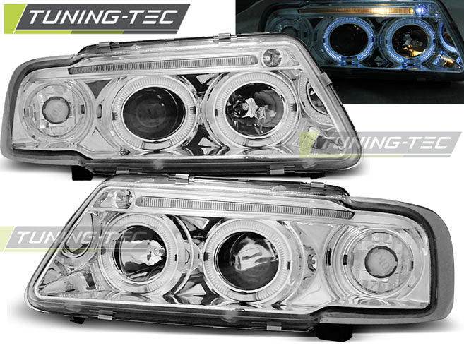 Tuning-Tec Angel Eyes Scheinwerfer für Audi A3 (8L) 96-00 chrom