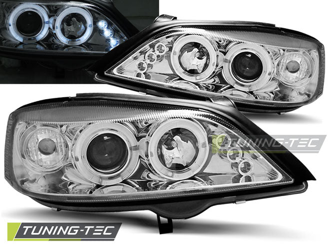 Tuning-Tec Angel Eyes Scheinwerfer für Opel Astra G 98-04 chrom