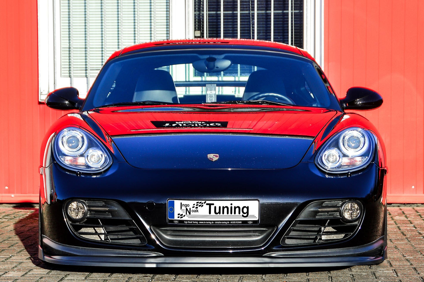 CUP Frontspoilerlippe ABS mit Seitenwing Porsche Cayman 987 Carbon