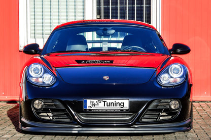 CUP Frontspoilerlippe ABS mit Seitenwing Porsche Cayman 987 Carbon