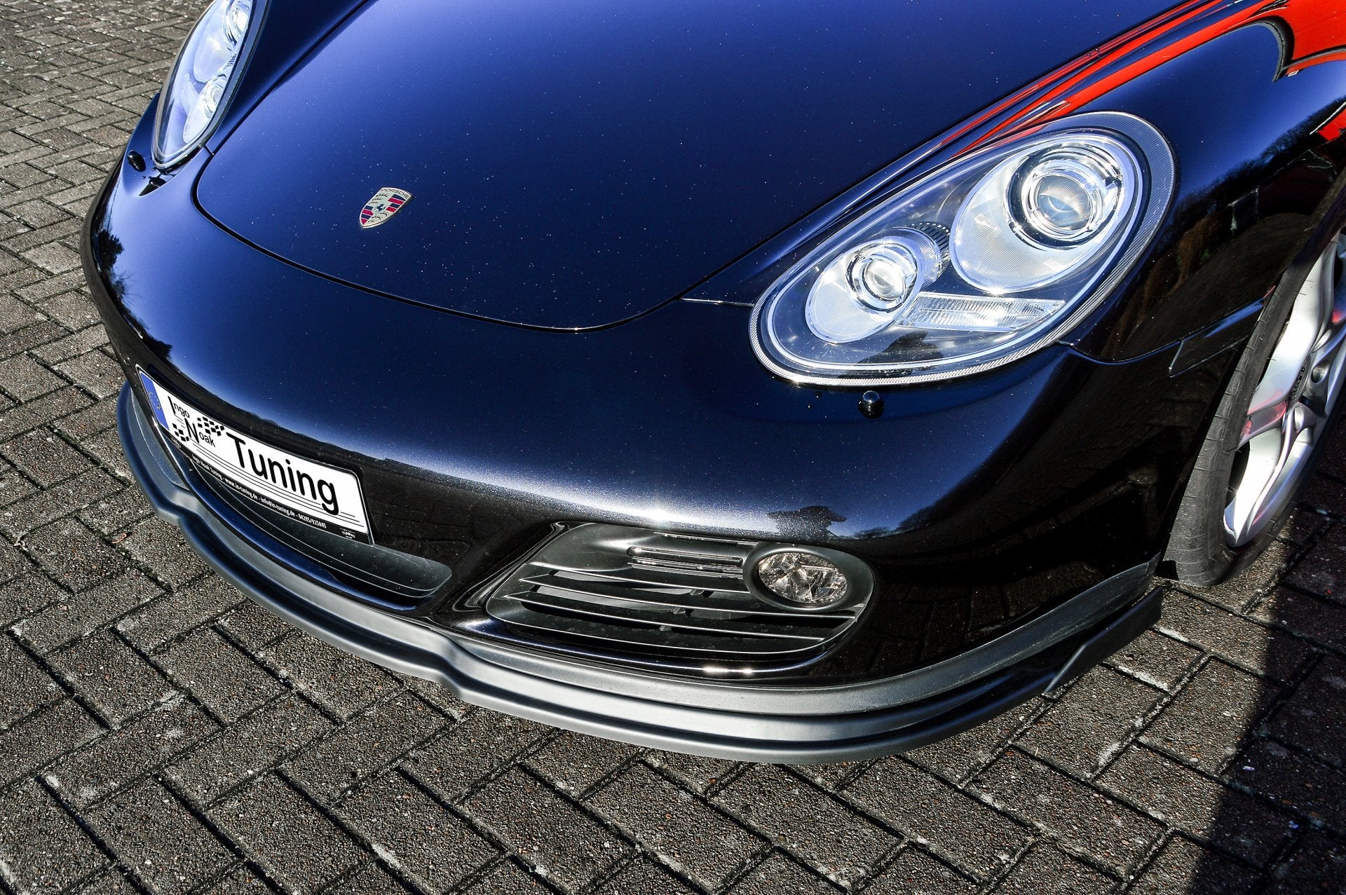 CUP Frontspoilerlippe ABS mit Seitenwing Porsche Cayman 987 Carbon
