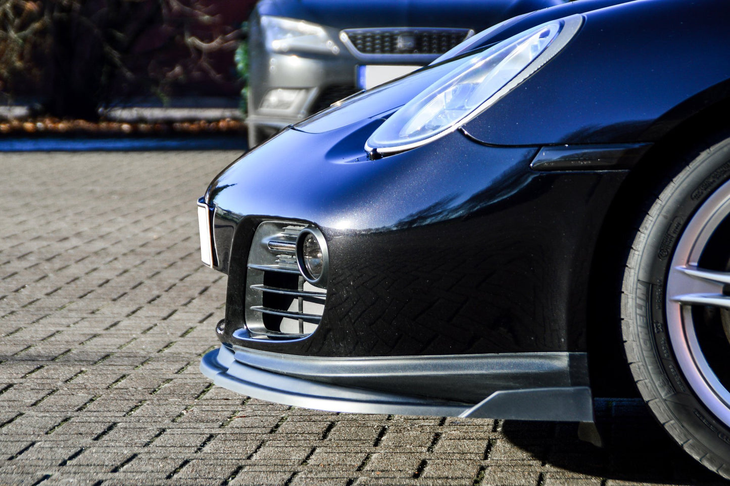 CUP Frontspoilerlippe ABS mit Seitenwing Porsche Cayman 987 Carbon