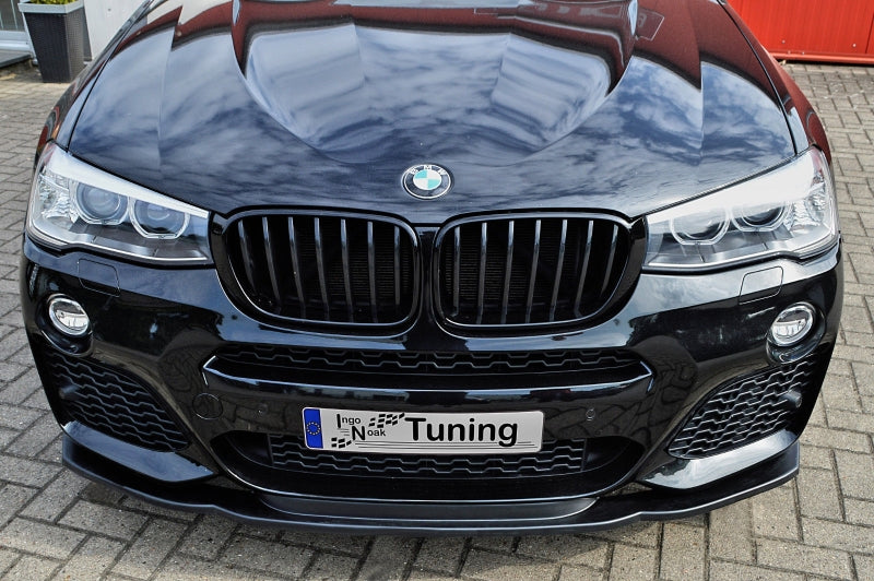 CUP Frontspoilerlippe ABS BMW X3, F25 Bj.: 2014-2017 Schwarz Glanz