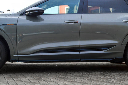 Seitenschwellersatz mit Wing Audi e-tron Quattro Sportback Schwarz Matt
