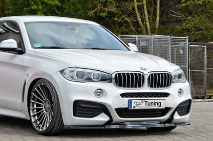 CUP Frontspoilerlippe ABS BMW X6, F16 Bj.: 2014- Schwarz Matt