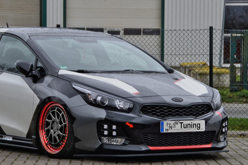CUP Frontspoilerlippe ABS Kia Ceed GT-Line Bj.:2013-2018 Schwarz Glanz