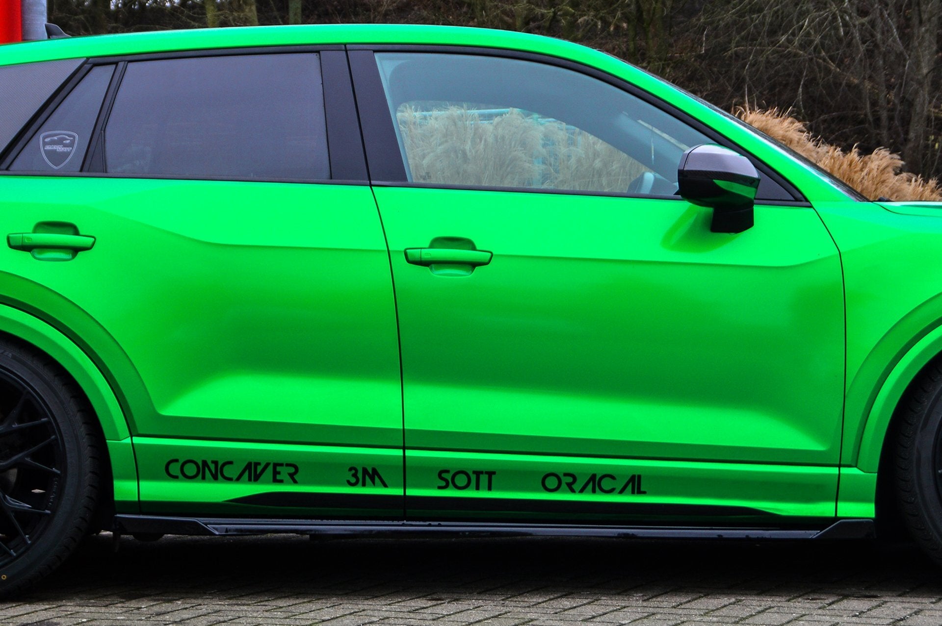 Seitenschwellersatz mit Wing Audi Q2 GA, MK1 Bj.: 2016-2020 Carbon