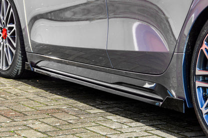 CUP Seitenschwellersatz mit Wing Kia Pro Ceed GT Facelift Schwarz Glanz