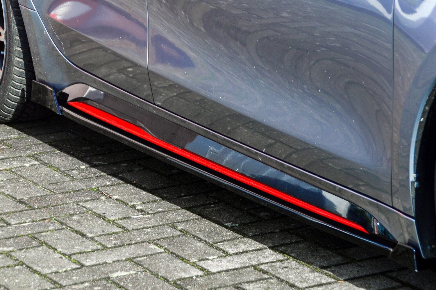 CUP Seitenschwellersatz mit Wing Kia Pro Ceed GT Facelift Schwarz Glanz