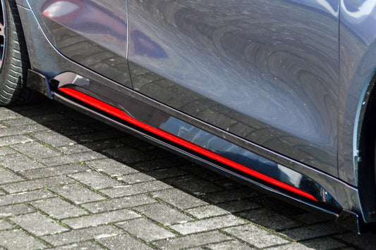 CUP Seitenschwellersatz mit Wing Kia Pro Ceed GT Facelift Schwarz Glanz