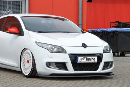 CUP Frontspoilerlippe ABS Renault Megane 3 GT/GT-Line Schwarz Glanz