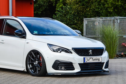 CUP Frontspoilerlippe ABS Peugeot 308II GT, GTI, GT-Line Schwarz Matt