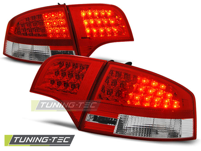 Tuning-Tec LED Rückleuchten für Audi A4 B7 (8E) Limousine 04-08 rot/klar
