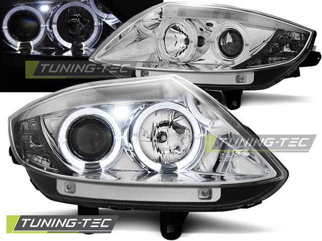 Tuning-Tec LED Angel Eyes Scheinwerfer für BMW Z4 E85/E86 02-08 chrom
