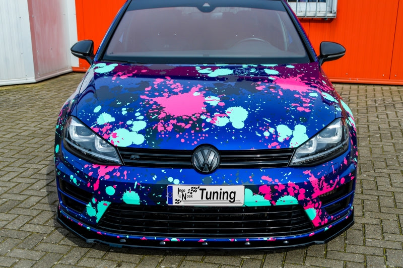 CUP Frontspoilerlippe ABS Volkswagen Golf 7 R + R-Line, Typ AU Carbon