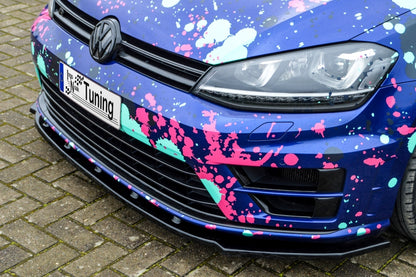 CUP Frontspoilerlippe ABS Volkswagen Golf 7 R + R-Line, Typ AU Carbon