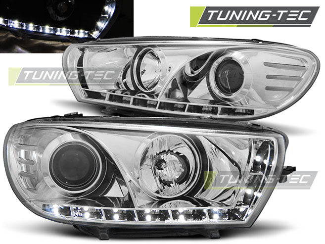 Tuning-Tec LED Tagfahrlicht Scheinwerfer für VW Scirocco 3 08-14 chrom