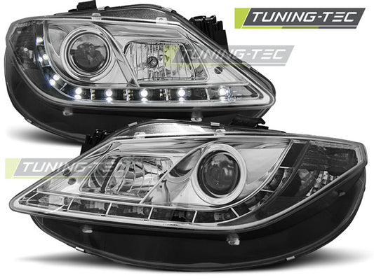 Tuning-Tec LED Tagfahrlicht Scheinwerfer für Seat Ibiza 6J 08-12 chrom