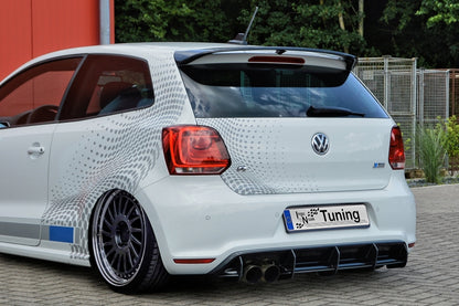 Gefräster Heckansatz Volkswagen Polo WRC Bj.: 2012-2014 Schwarz Matt