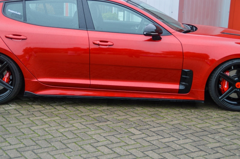 CUP 3 Seitenschweller Kia Stinger CK Ab Bj.:2017 Schwarz Glanz
