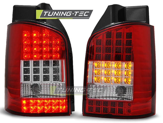 Tuning-Tec LED Rückleuchten für VW T5 03-09 rot/klar (Heckklappe)