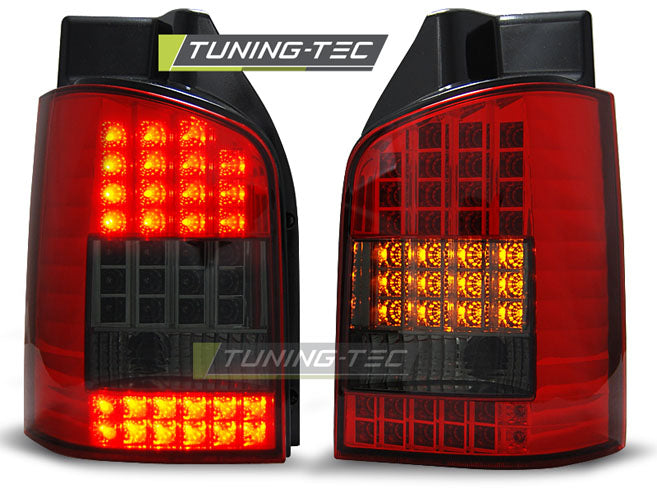 Tuning-Tec LED Rückleuchten für VW T5 03-09 rot/rauch (Heckklappe)
