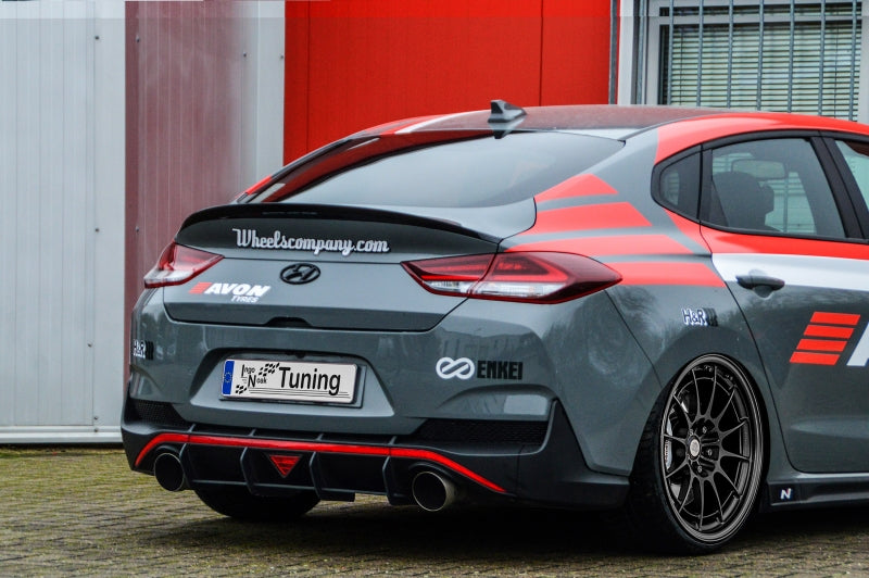Gefräster Heckansatz Hyundai i30 Fastback N ab Bj.: 2018- Schwarz Matt