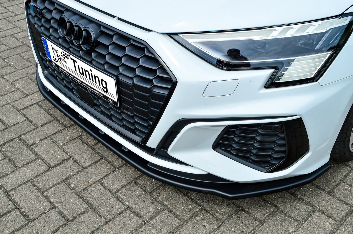 CUP Frontspoilerlippe ABS Audi A3, 8Y Ab Bj.: 2019 - Schwarz Matt