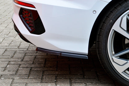 Heckansatz Seitenteile ABS Audi A3, 8Y Ab Bj.: 2019 - Schwarz Matt