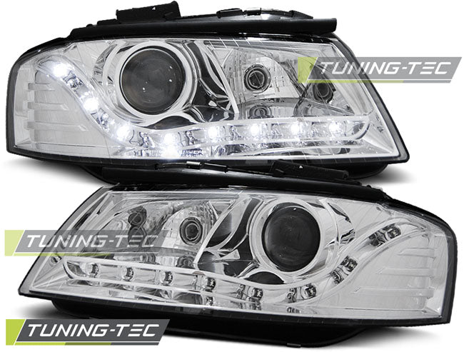 Tuning-Tec LED Tagfahrlicht - Scheinwerfer für Audi A3 8P 04-08 chrom