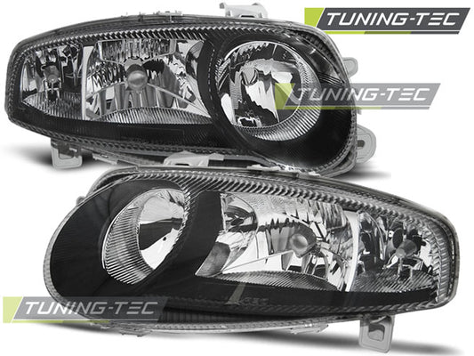 Tuning-Tec Scheinwerfer für Alfa Romeo147 01-04 schwarz mit Nebelscheinwerfern