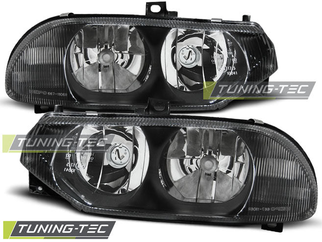 Tuning-Tec Scheinwerfer Set für Alfa Romeo 156 Modelle 97-03 schwarz