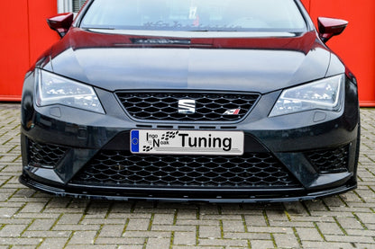 CUP Frontspoilerlippe ABS Phase 2 Seat Leon 3, 5F Schwarz Glanz