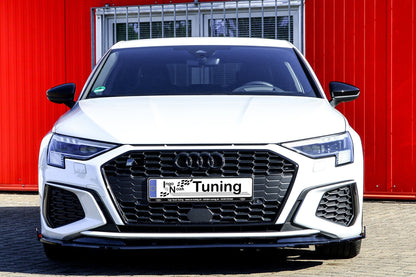 CUP Frontspoilerlippe ABS mit Seitenwing Audi A3, 8Y Schwarz Glanz