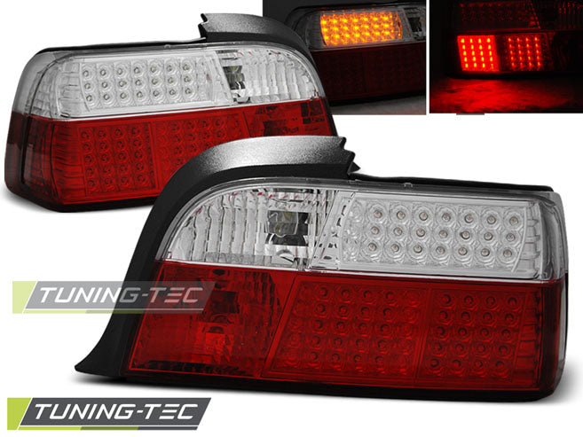 Tuning-Tec LED Rückleuchten für BMW 3er E36 Coupe 90-99 rot/klar mit LED Blinker