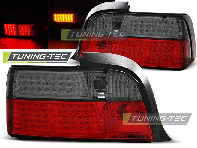 Tuning-Tec LED Rückleuchten für BMW 3er E36 Coupe 90-99 rot/rauch mit LED Blinker