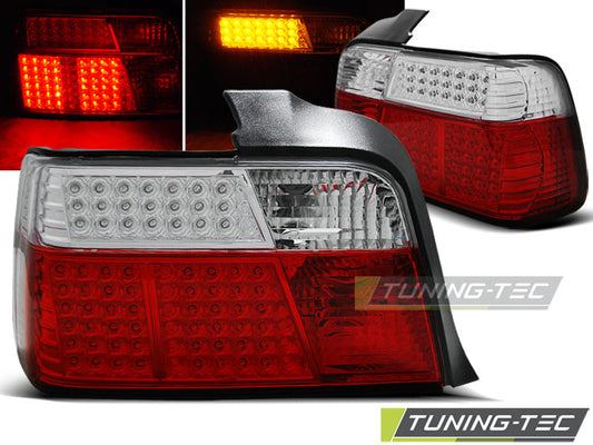 Tuning-Tec LED Rückleuchten für BMW 3er E36 Limousine 90-99 rot/klar mit LED Blinker