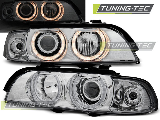 Tuning-Tec Angel Eyes Scheinwerfer für BMW 5er E39 95-00 chrom