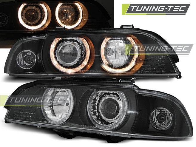 Tuning-Tec Angel Eyes Scheinwerfer für BMW 5er E39 95-03 schwarz