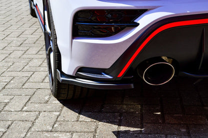Heckansatz Seitenteile ABS Hyundai Kona N ab Bj.: 2020- Schwarz Glanz